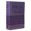 Bíblia Campo de Batalha da Mente - NVI - versão amplificada - capa luxo roxo